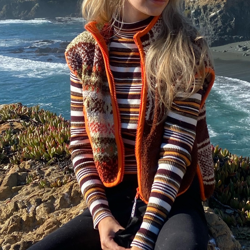 Urban Outfitters Striped Turtleneck Top